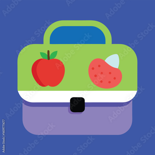 Healthy Lunchbox Design for Kids with Colorful Food Items