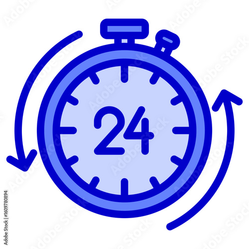 Open 24 Hours Icon