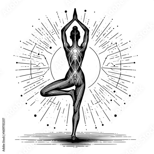 Tree Pose SVG 