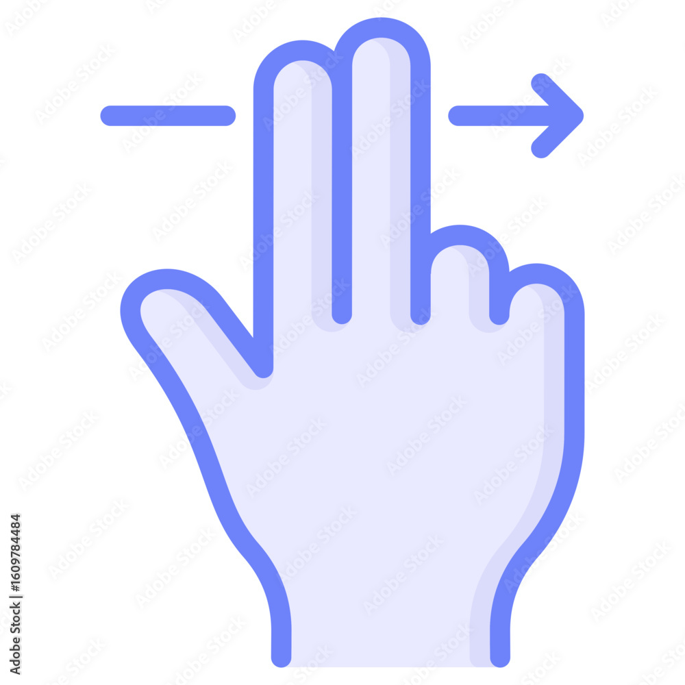 Obraz premium Swipe Right Icon