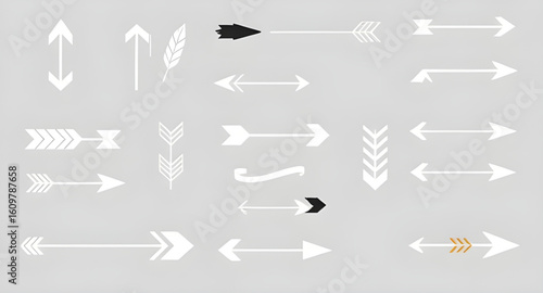 arrows, set, direction, pointer, icon, navigation, vector, symbol, design, graphic, sign, illustration, forward, backward, up, down, left, right, rotation, curved, straight, double, circular, guide, e