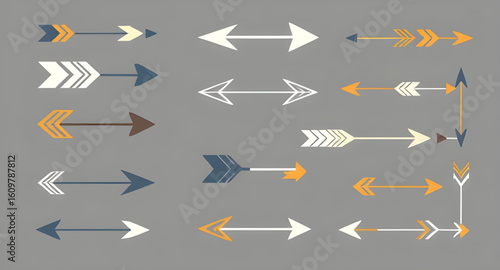 arrows, set, direction, pointer, icon, navigation, vector, symbol, design, graphic, sign, illustration, forward, backward, up, down, left, right, rotation, curved, straight, double, circular, guide, e