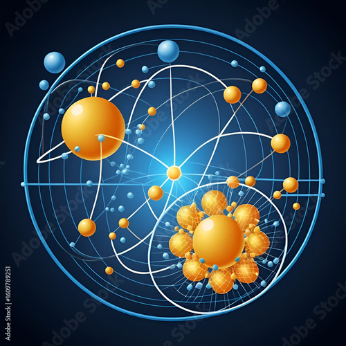 illustration of chemistry and physics, Matter and antimatter are collections of particles which form particle pairs with the same mass but opposite electric charge, atomic structure