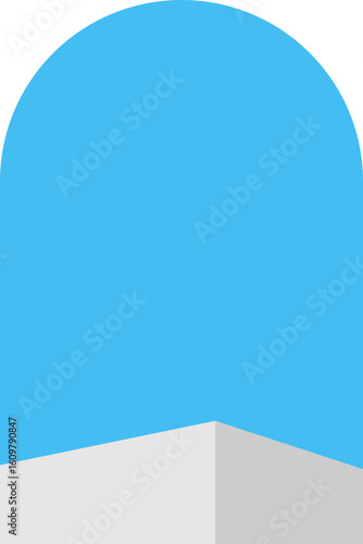 단상 아치 배경