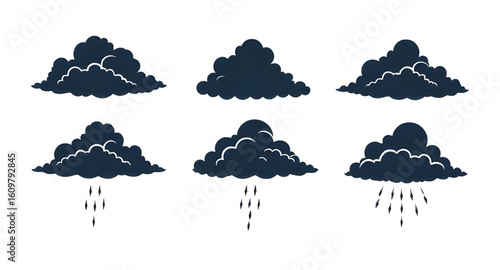 cloud icon, partly cloudy icon, thunderstorm icon, snow cloud icon, fog icon, mist icon, overcast icon, fluffy cloud icon, cartoon cloud icon, minimal cloud icon, flat cloud icons, cloud vector pack, 