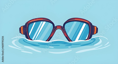 Pool goggles, Water goggles, Swim gear, Swimming accessories, Waterproof goggles, Swim mask, Sports goggles, Diving goggles, Swim protection, Clear goggles, Anti-fog goggles, Silicone goggles, Swimmin
