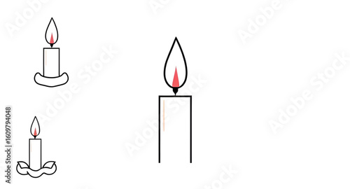 Burning candle vector, Candle flame icon, Candle light illustration, Wax candle vector, Candle with flame, Candle silhouette, Candle clipart, Candle isolated, Candle on white background, Candlelight v