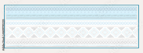 digital silk scarf design with seamless textile pattern