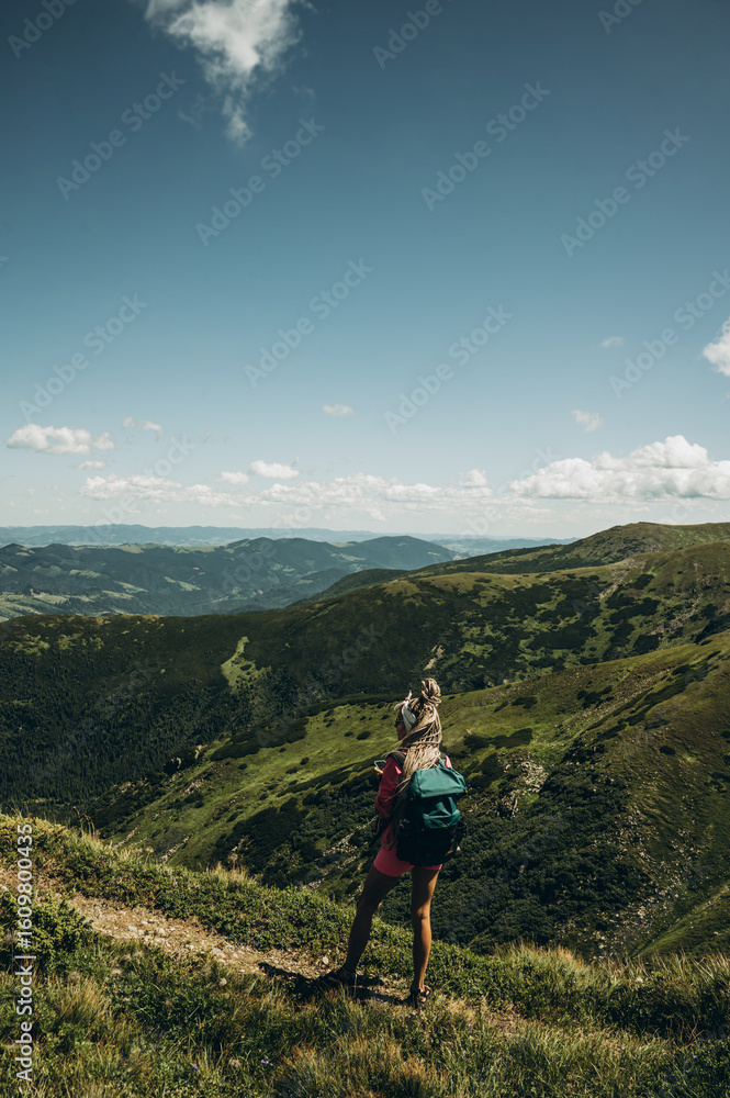 Fototapeta premium hiking in the mountains