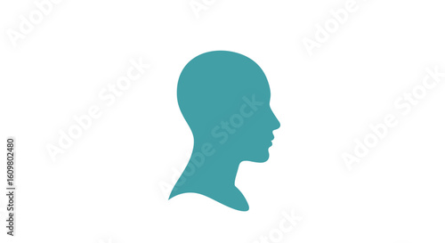 Human Profile Silhouette Exploring Identity and the Mind's Landscape