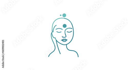 Minimalist line art of a meditative woman, symbolizing inner peace, wellness, and clarity. A serene imagefx_uwd47e_via_RJ_ImageFX_Auto.ai illustration for mindful calm.