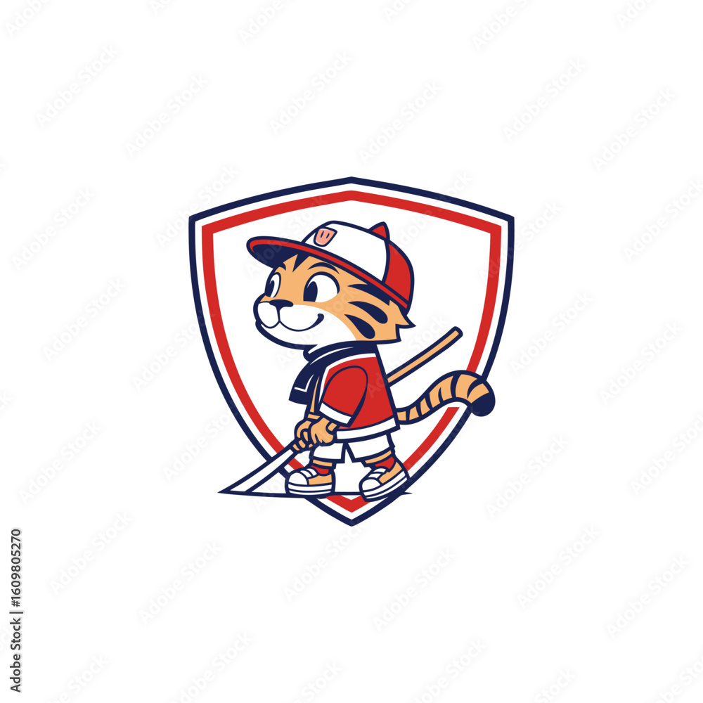 Naklejka premium player silhouette vector logo