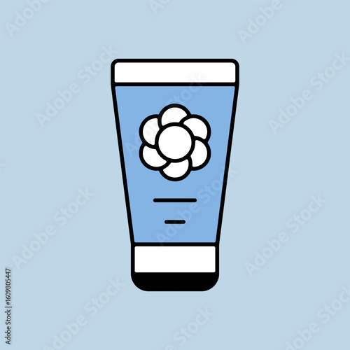 Baby cream moisturizer vector isolated icon