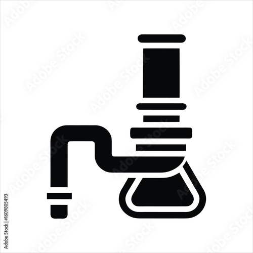 Billy Bong Smoking Pipe Silhouette Art