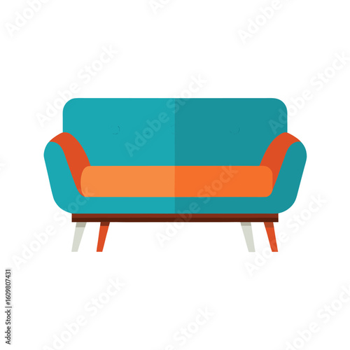 sofa in modern style vector