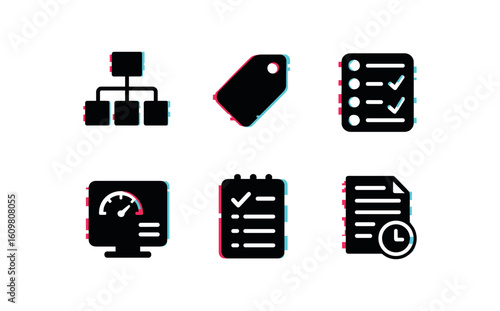 isolated backgond organization system tree view organization system tag taonomy organization system access control list organization system dashboard widt organization system task queue