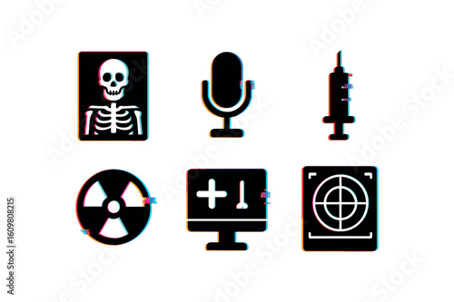 isolated backgond radiologist report mic radiologist annotation tool radiologist ima fusion module radiologist contrast injector radiologist radiation meter radiologist QA phantom