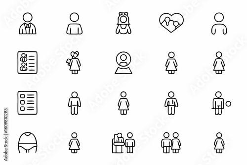 A human-centered icon set focused on study populations, diversity, and health conditions. Perfect for participant overview visuals, app interfaces, and study brochures