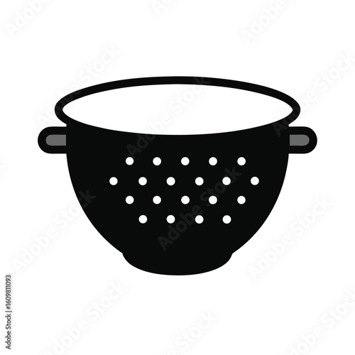 colander vector illustration in simple style