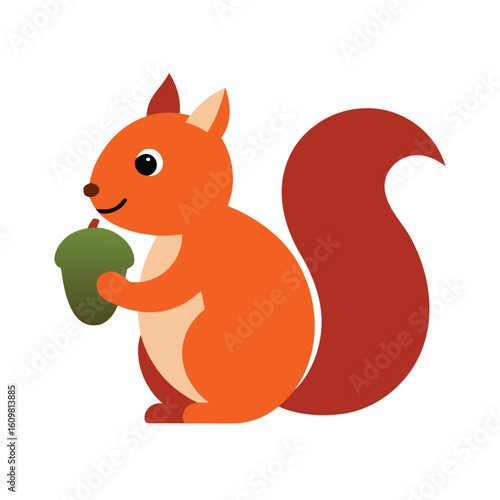 squirrel holding an acorn