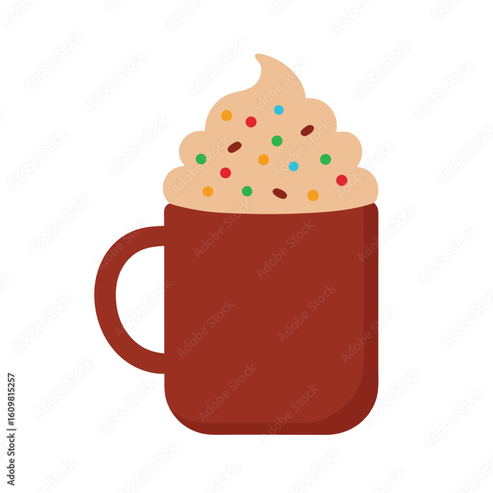 hot chocolate mug with whipped cream and sprinkles hot chocolate mug with whipped cream and sprinkles