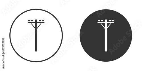 Utility pole icon Symbol, logo illustration. Vector graphics for web.