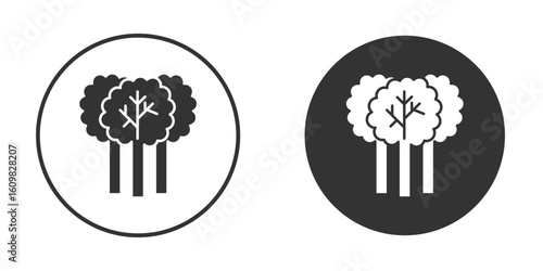 Trees icon Symbol, logo illustration. Vector graphics for web.