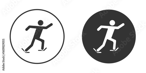 Skating icon Symbol, logo illustration. Vector graphics for web.