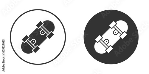 Skateboard icon Symbol, logo illustration. Vector graphics for web.
