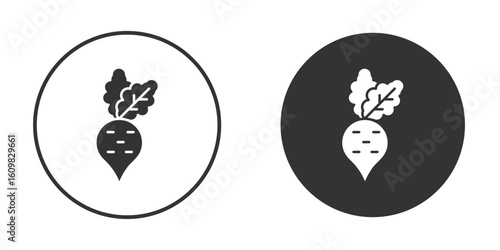 Radish icon Symbol, logo illustration. Vector graphics for web.