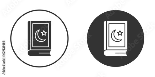 Quran book icon Symbol, logo illustration. Vector graphics for web.