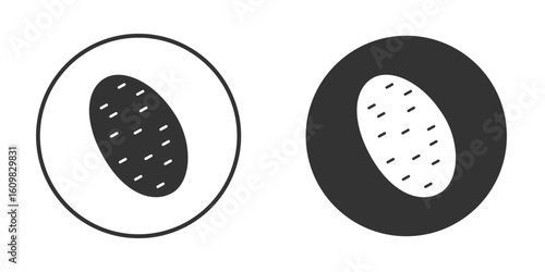 Potato icon Symbol, logo illustration. Vector graphics for web.