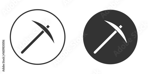 Pickaxe icon Symbol, logo illustration. Vector graphics for web.
