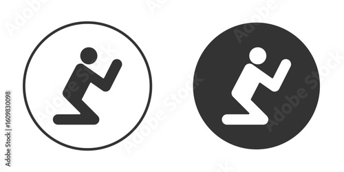 Person Praying icon Symbol, logo illustration. Vector graphics for web.