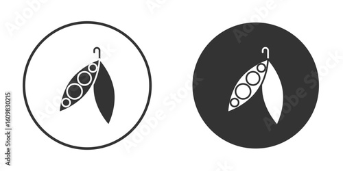 Peapod icon Symbol, logo illustration. Vector graphics for web.