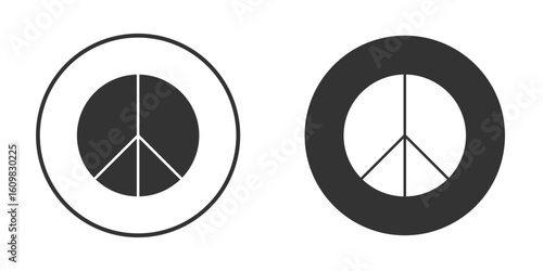 Peace icon Symbol, logo illustration. Vector graphics for web.