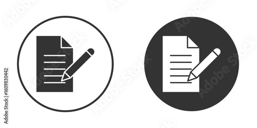 Note icon Symbol, logo illustration. Vector graphics for web.