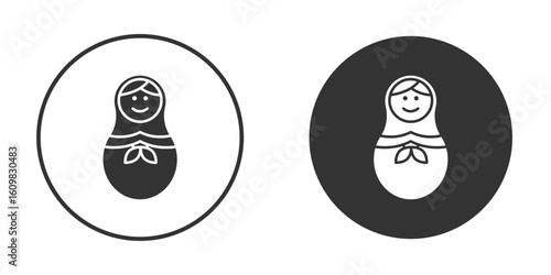 Nesting dolls icon Symbol, logo illustration. Vector graphics for web.