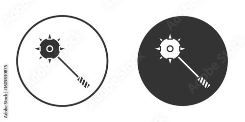 Mace icon Symbol, logo illustration. Vector graphics for web.