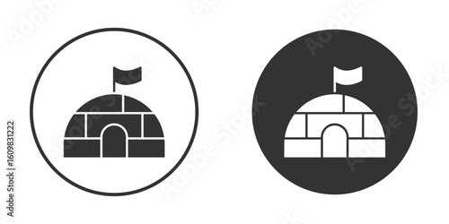 Igloo icon Symbol, logo illustration. Vector graphics for web.