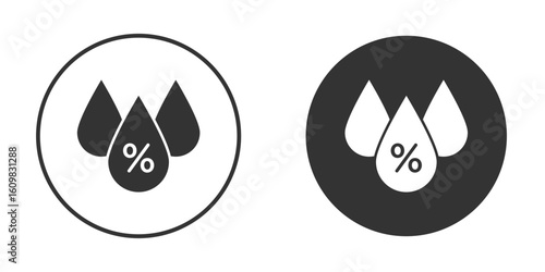 Humidity icon Symbol, logo illustration. Vector graphics for web.