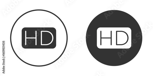 High definition icon Symbol, logo illustration. Vector graphics for web.