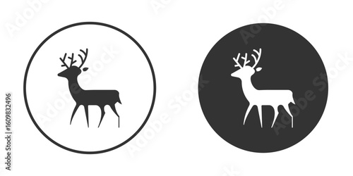 Deer icon Symbol, logo illustration. Vector graphics for web.