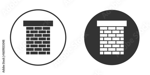 Chimney icon Symbol, logo illustration. Vector graphics for web.