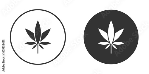 Cannabis icon Symbol, logo illustration. Vector graphics for web.