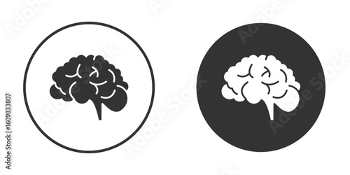 Brain icon Symbol, logo illustration. Vector graphics for web.