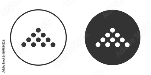 Ball pile icon Symbol, logo illustration. Vector graphics for web.