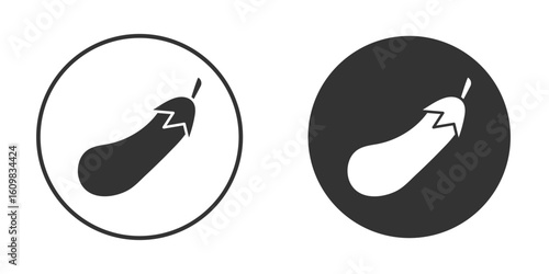 Aubergine icon Symbol, logo illustration. Vector graphics for web.