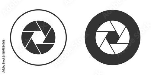 Aperture icon Symbol, logo illustration. Vector graphics for web.