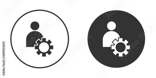Admin icon Symbol, logo illustration. Vector graphics for web.